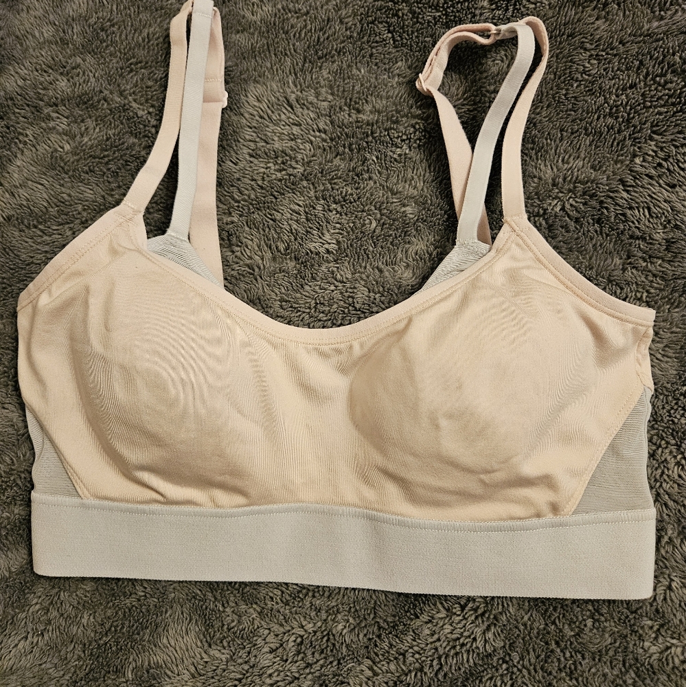 NWOT Natori Peach/Grey bra